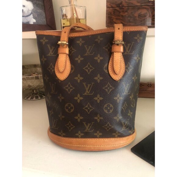 Vintage LOUIS VUITTON LV Monogram Petit Bucket Bag - Picture 8 of 15